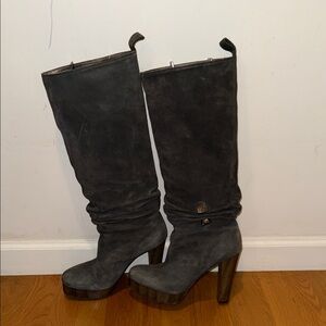 Miss Sixty Charcoal Heeled Boots